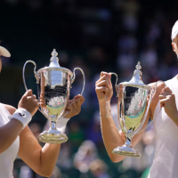 Kitajka Guo in Francozinja Mladenovic do naslova v Wimbledonu